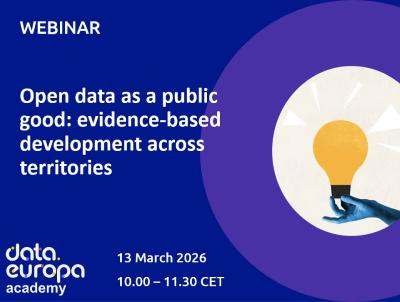 Webinar open data as public good