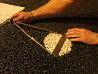 Sand circle testing Sand circle testing