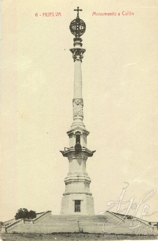AHPH. F-001/029. Monumento a Colón. Huelva. AHPH. F-001/029. Monumento a Colón. Huelva.
