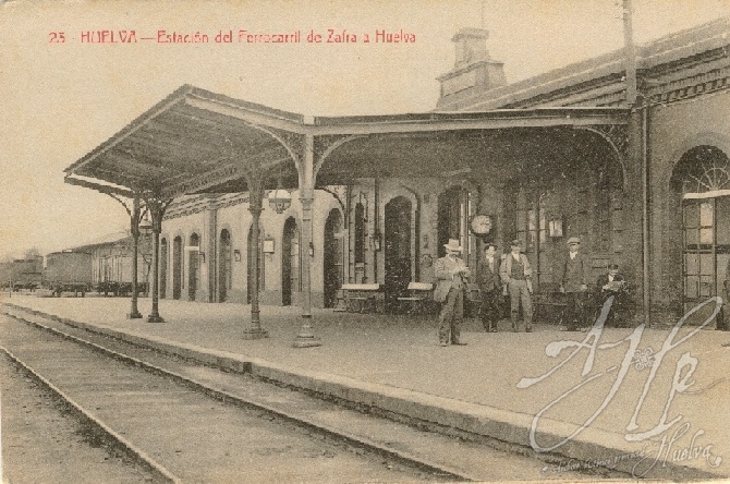 AHPH. F-001/034. Estación del Ferrocarril de Zafra a Huelva. Huelva. AHPH. F-001/034. Estación del Ferrocarril de Zafra a Huelva. Huelva.