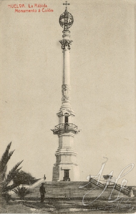 AHPH. F-001/039. Monumento a Colón. La Rábida (Palos de la Frontera - Huelva) AHPH. F-001/039. Monumento a Colón. La Rábida (Palos de la Frontera - Huelva)