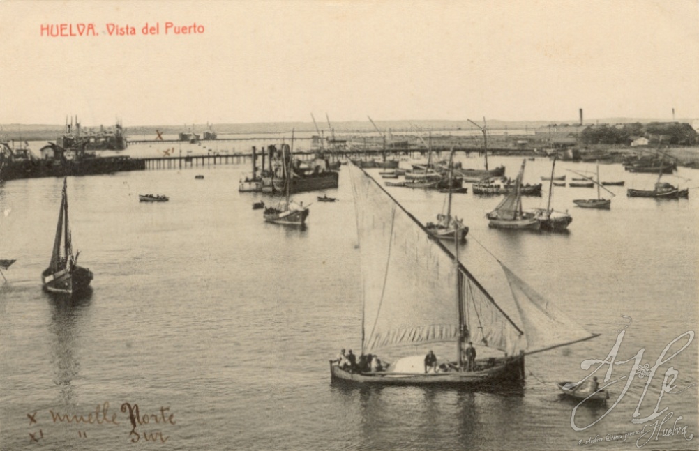 AHPH. F-001/040. Vista del Puerto. Huelva. AHPH. F-001/040. Vista del Puerto. Huelva.