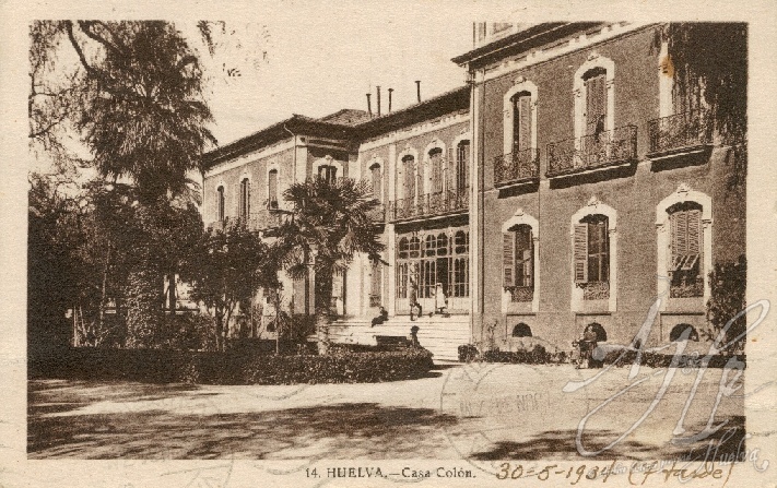 AHPH. F-001/050. Casa Colón. Huelva. AHPH. F-001/050. Casa Colón. Huelva.