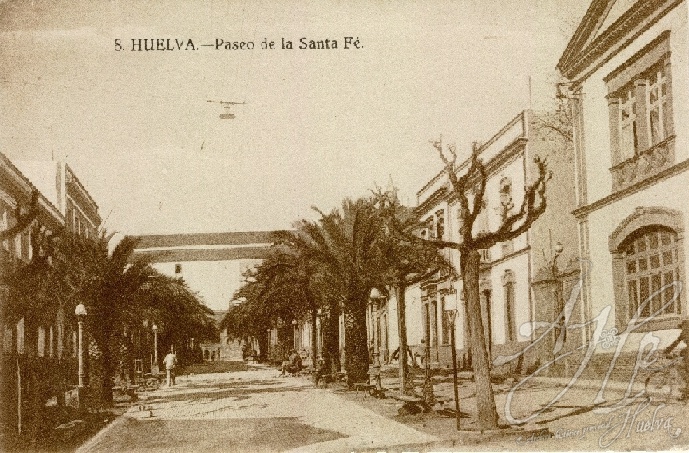 AHPH. F-001/051. Paseo de la Santa Fe. Huelva. AHPH. F-001/051. Paseo de la Santa Fe. Huelva.