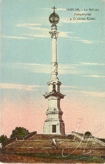 AHPH. F-001/056. Monumento a Cristobal Colón. La Rábida (Palos de la Frontera - Huelva). AHPH. F-001/056. Monumento a Cristobal Colón. La Rábida (Palos de la Frontera - Huelva).