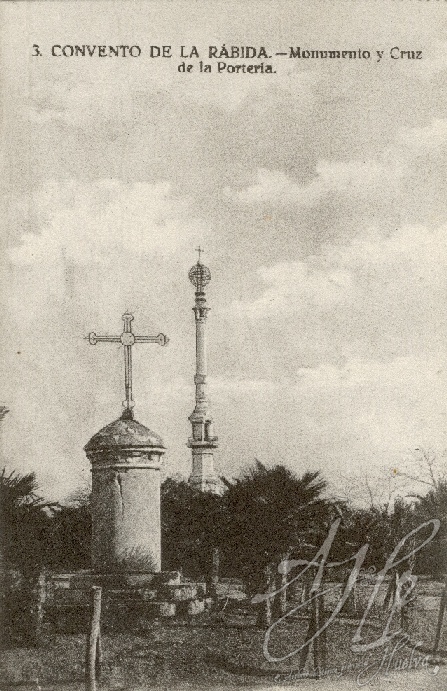 AHPH. F-001/061. Convento de La Rábida Monumento y Cruz de la Portería La Rábida (Palos de la Frontera - Huelva). AHPH. F-001/061. Convento de La Rábida Monumento y Cruz de la Portería La Rábida (Palos de la Frontera - Huelva).