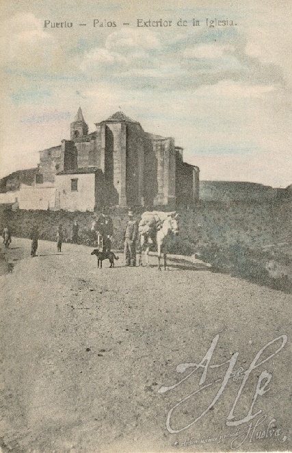 AHPH. F-001/071. Puerto. Palos. Exterior de la Iglesia. La Rábida (Palos de la Frontera - Huelva). AHPH. F-001/071. Puerto. Palos. Exterior de la Iglesia. La Rábida (Palos de la Frontera - Huelva).