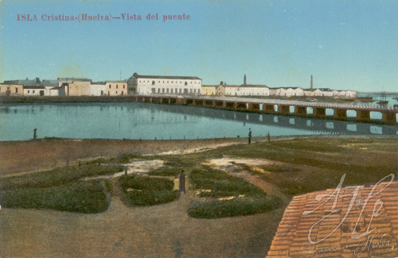 AHPH. F-001/092. Vista del puente. Isla Cristina (Huelva). AHPH. F-001/092. Vista del puente. Isla Cristina (Huelva).
