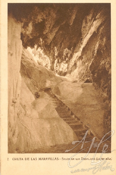 AHPH. F-001/100. Gruta de las Maravillas. Salón de los desnudos. Aracena (Huelva). AHPH. F-001/100. Gruta de las Maravillas. Salón de los desnudos. Aracena (Huelva).