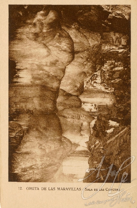 AHPH. F-001/110. Gruta de las Maravillas. Sala de las Conchas. Aracena (Huelva). AHPH. F-001/110. Gruta de las Maravillas. Sala de las Conchas. Aracena (Huelva).