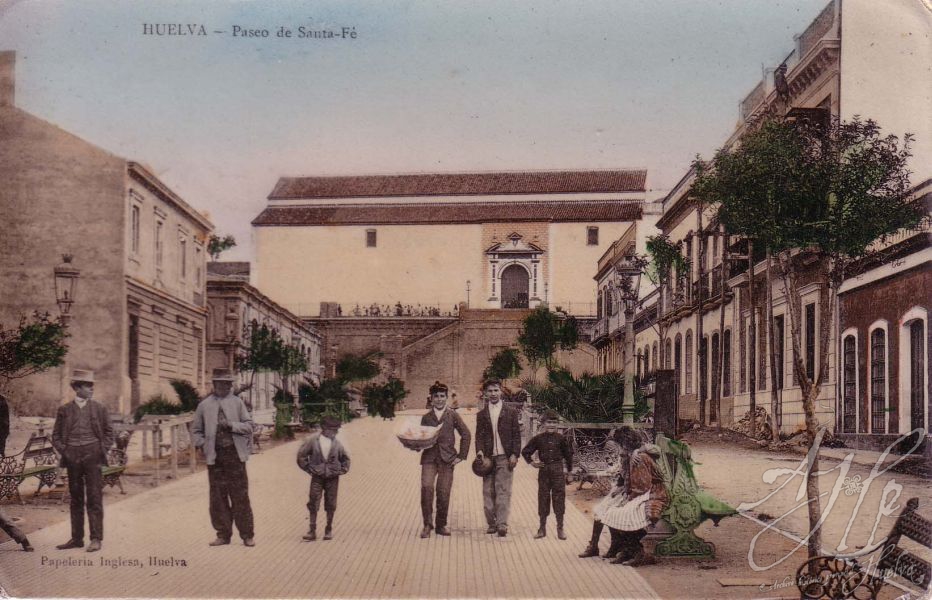 AHPH. F-001/123. Paseo de Santa Fe. Huelva. AHPH. F-001/123. Paseo de Santa Fe. Huelva.