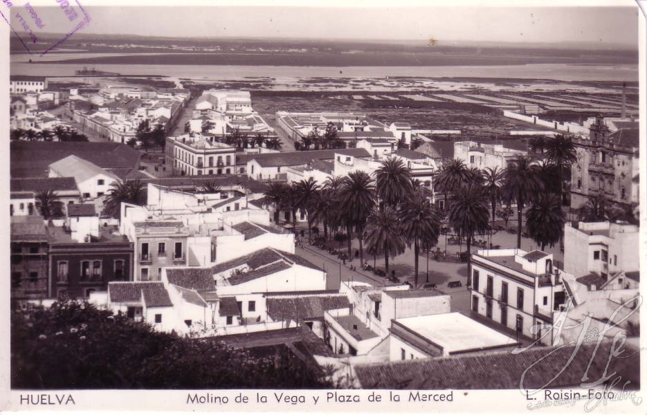 AHPH. F-001/125. Molino de la Vega y Plaza de la Merced. Huelva. AHPH. F-001/125. Molino de la Vega y Plaza de la Merced. Huelva.