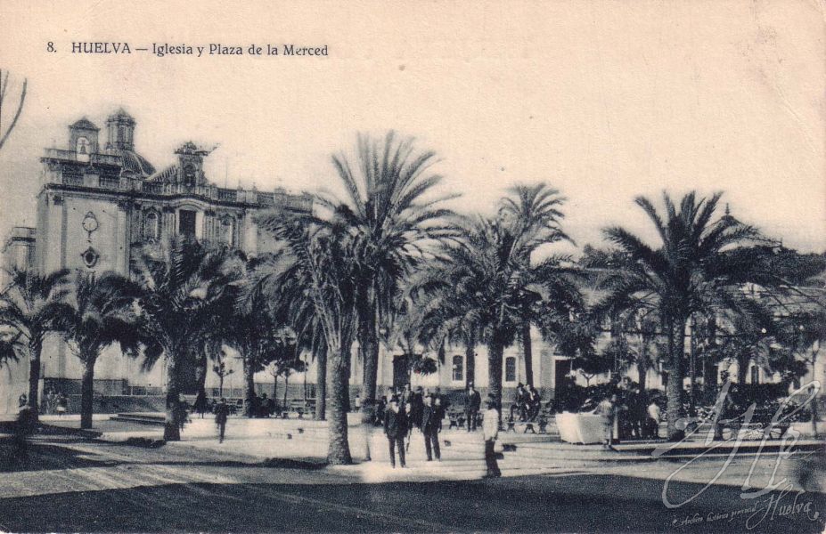 AHPH. F-001/126. Iglesia y Plaza de la Merced. Huelva. AHPH. F-001/126. Iglesia y Plaza de la Merced. Huelva.