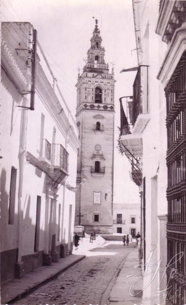 AHPH. F-001/140. Torre de la Iglesia Parroquial. Moguer (Huelva). AHPH. F-001/140. Torre de la Iglesia Parroquial. Moguer (Huelva).