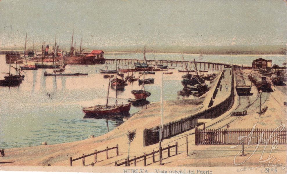 AHPH. F-001/159. Vista parcial del Puerto. Huelva. AHPH. F-001/159. Vista parcial del Puerto. Huelva.