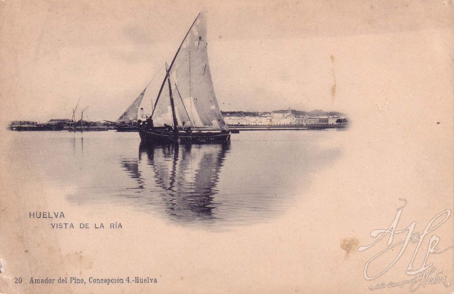 AHPH. F-001/176. Vista de la Ria. Huelva. AHPH. F-001/176. Vista de la Ria. Huelva.