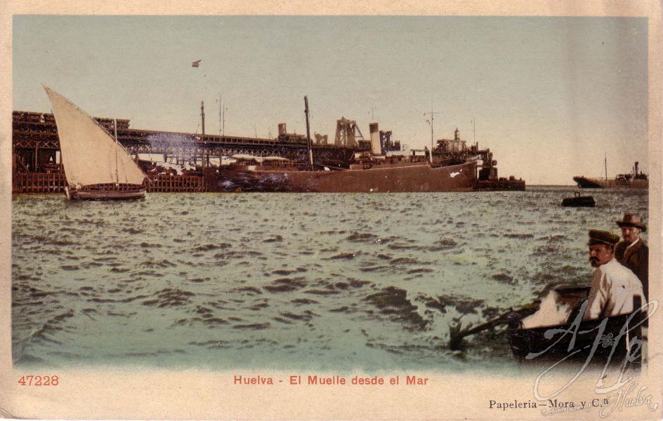 AHPH. F-001/197. El Muelle desde el mar. Huelva. AHPH. F-001/197. El Muelle desde el mar. Huelva.