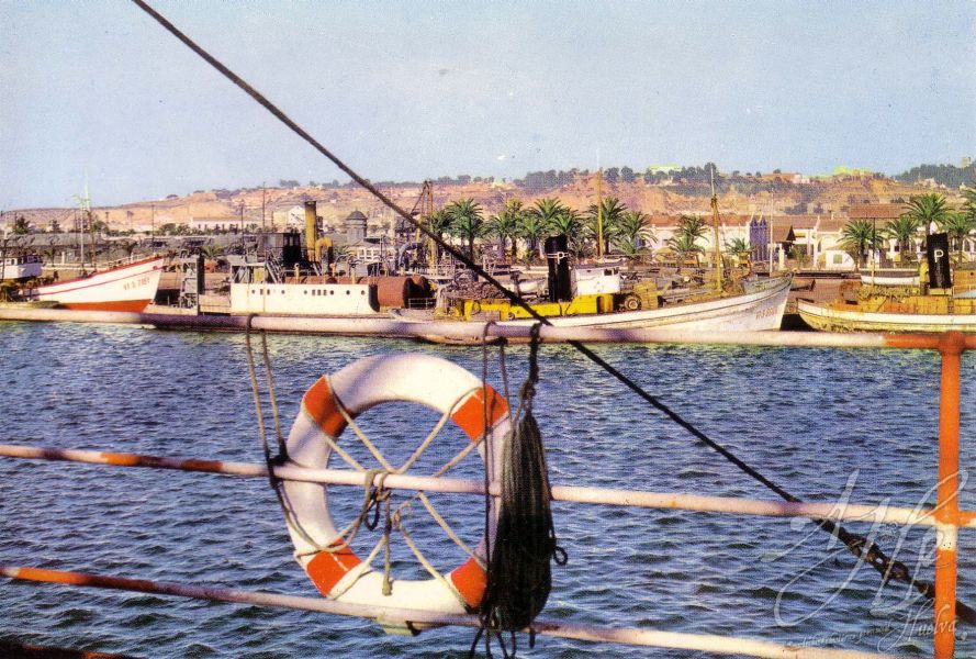 AHPH. F-001/219. Vista parcial del Puerto. Huelva. AHPH. F-001/219. Vista parcial del Puerto. Huelva.