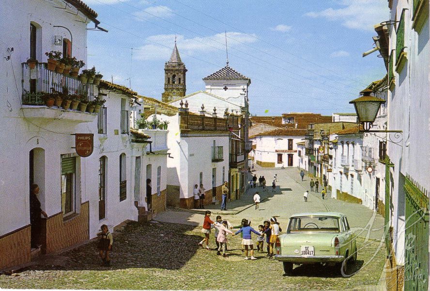 AHPH. F-001/263. Paseo del Generalísimo Franco. Zalamea la Real (Huelva). AHPH. F-001/263. Paseo del Generalísimo Franco. Zalamea la Real (Huelva).