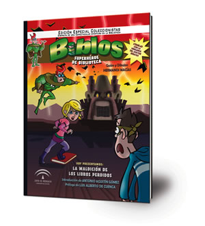 Biblos : superhéroe de biblioteca : la maldición de los libros perdidos [cartoné]