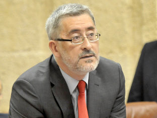Antonio Ávila, consejero de Economía, Innovación y Ciencia, en el Parlamento.