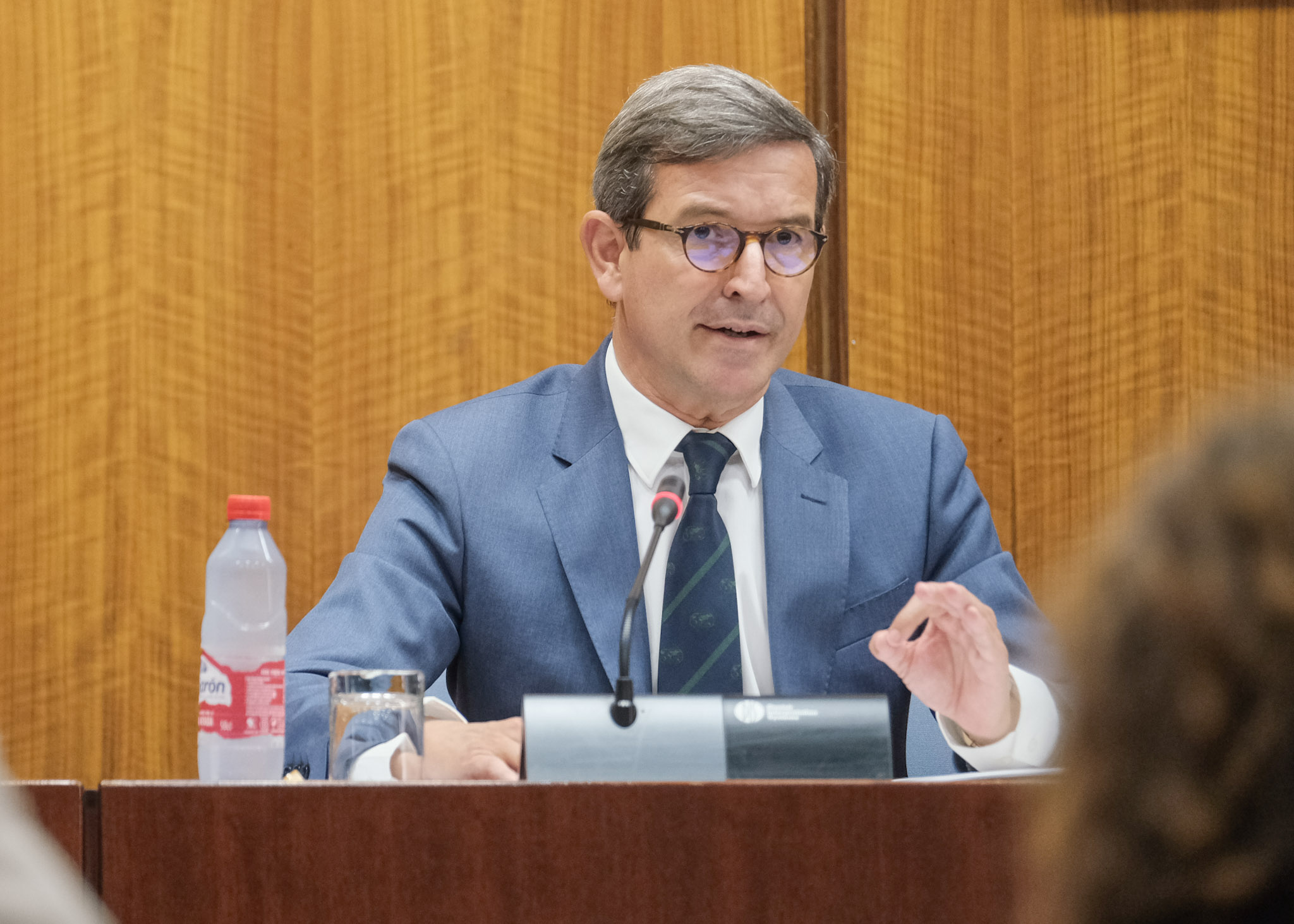 El consejero de Política Industrial y Energía, Jorge Paradela, en comisión parlamentaria.