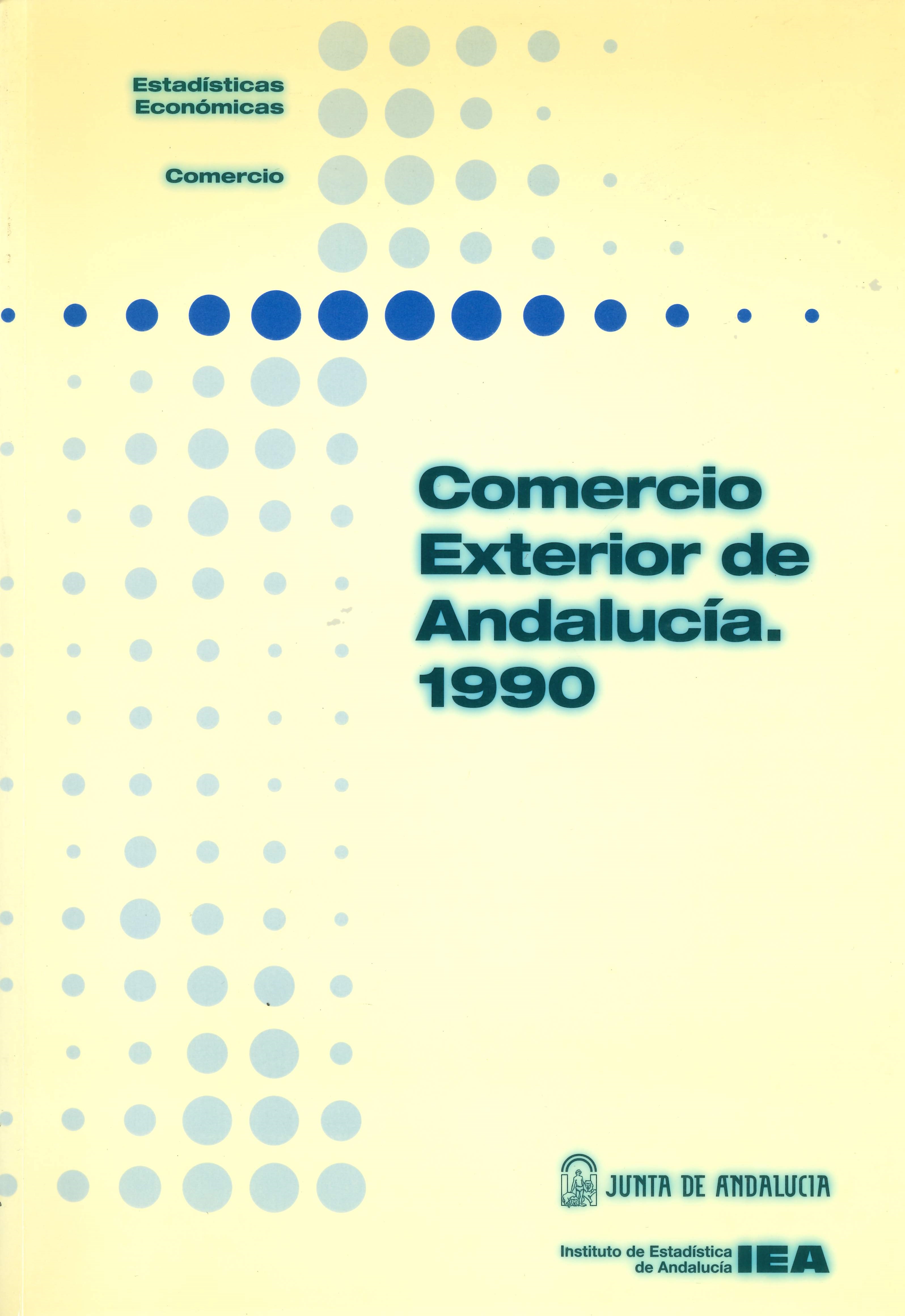 Imagen representativa de la publicación Comercio exterior de Andalucía 1990
