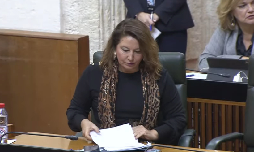 Carmen Crespo en el Parlamento