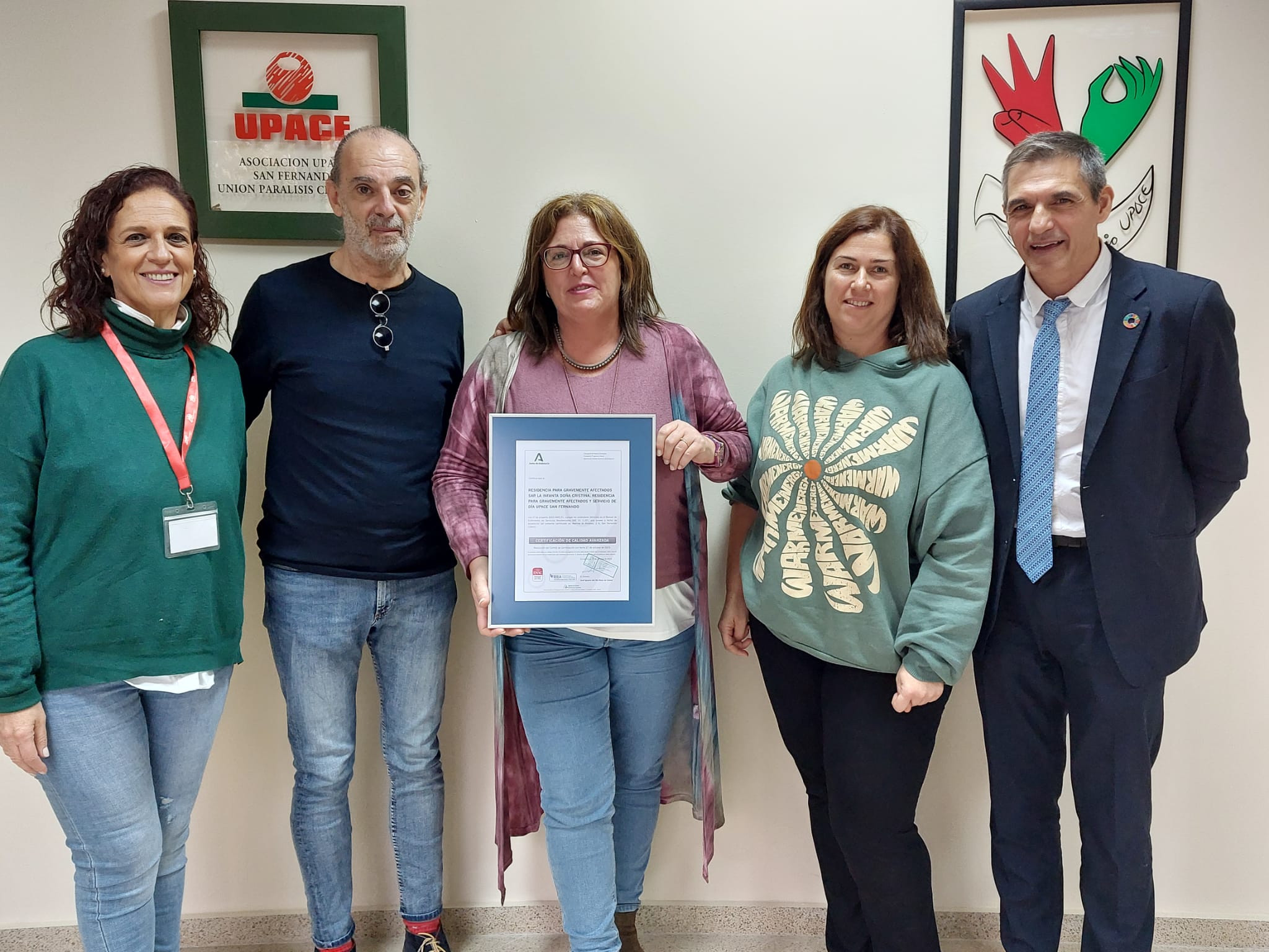 Entrega de certificación a la Residencia UPACE San Fernando_301123
