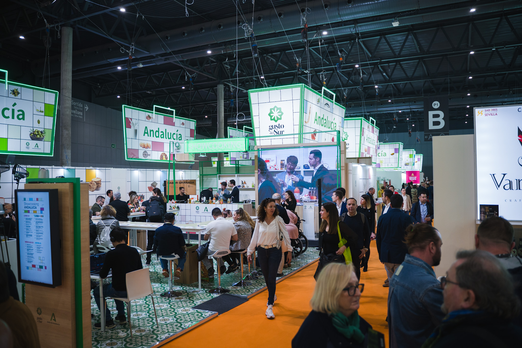 Espacio Andalucía en la edición de 2024 de la feria internacional Alimentaria