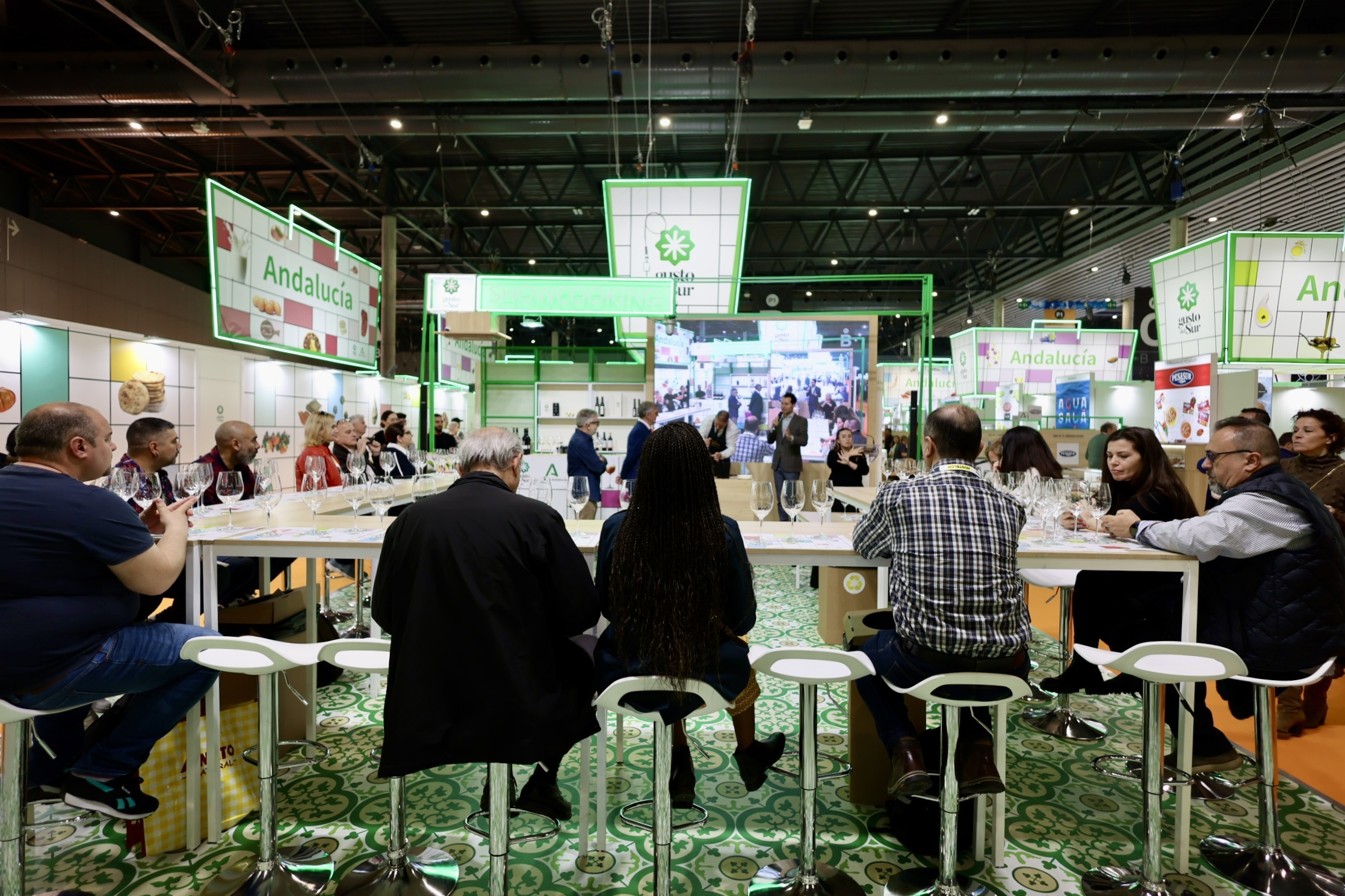 Espacio expositivo de Andalucía en Alimentaria durante la segunda jornada.