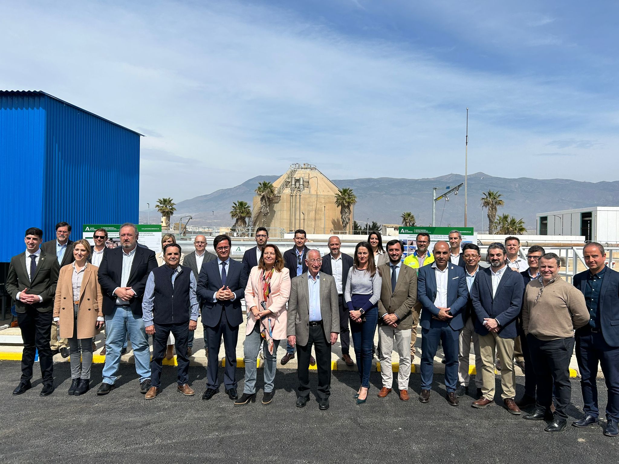 Inauguración obras terciarios aguas regeneradas El Ejido