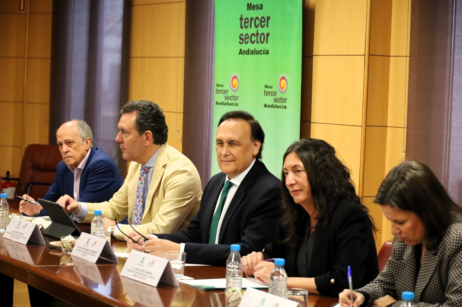 López y Villamandos participan en la Comisión Permanente de Diálogo de la Mesa del Tercer Sector de Andalucía
