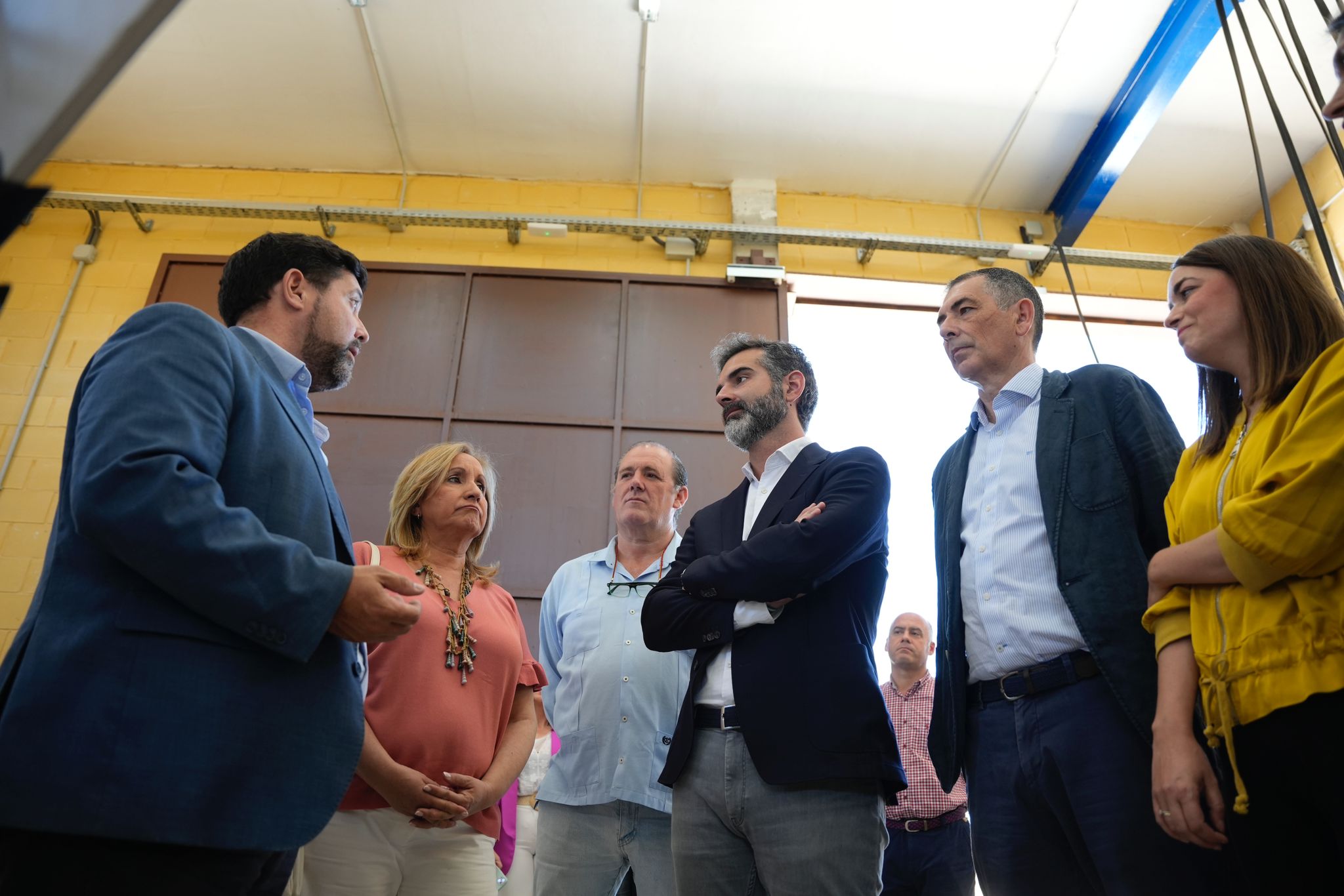 Visita técnica a las obras de la agrupación de vertidos y estación de bombeo de aguas residuales de Lora del Río