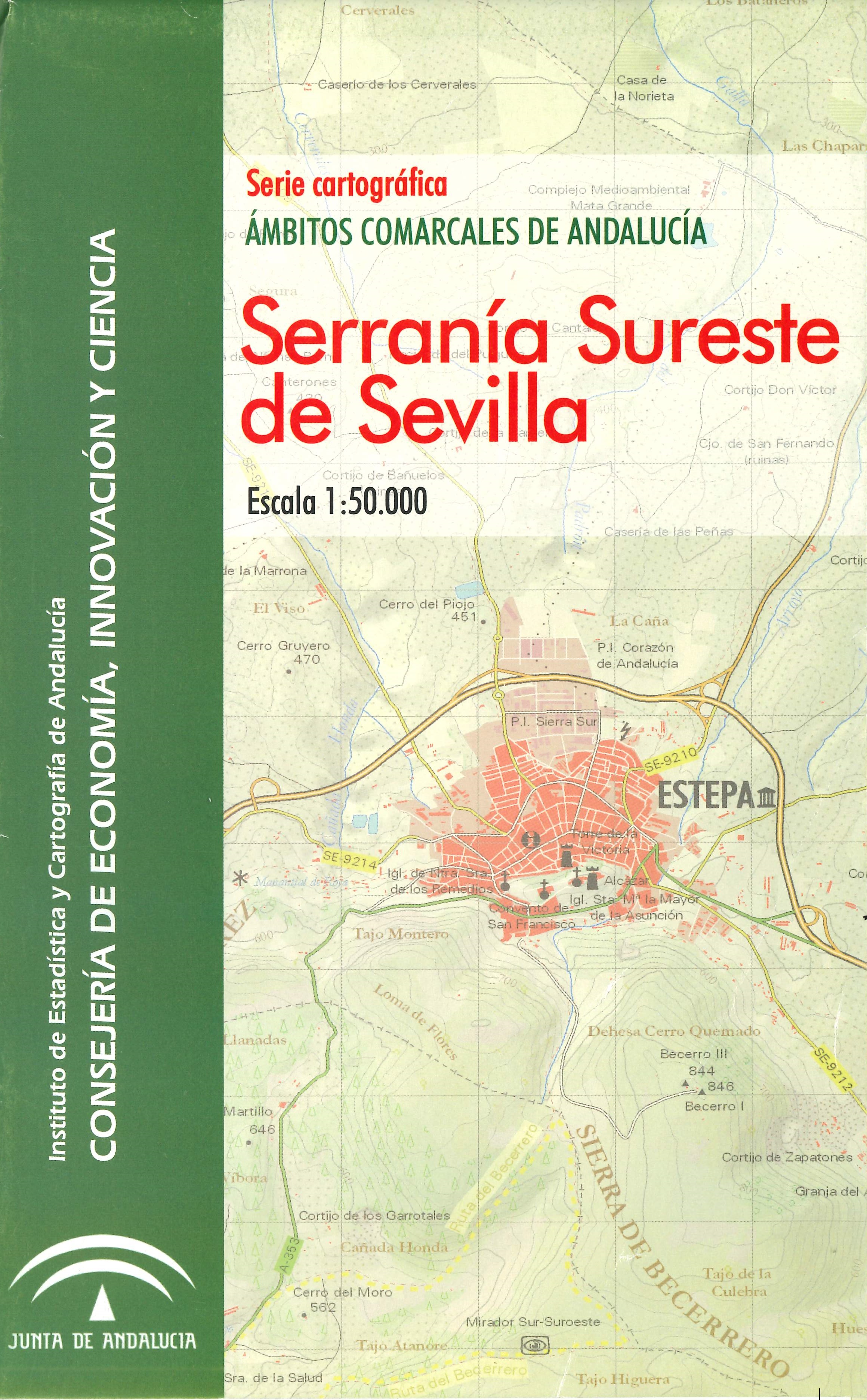 Imagen representativa del mapa Serranía Sureste de Sevilla, escala 1:50.000_2012