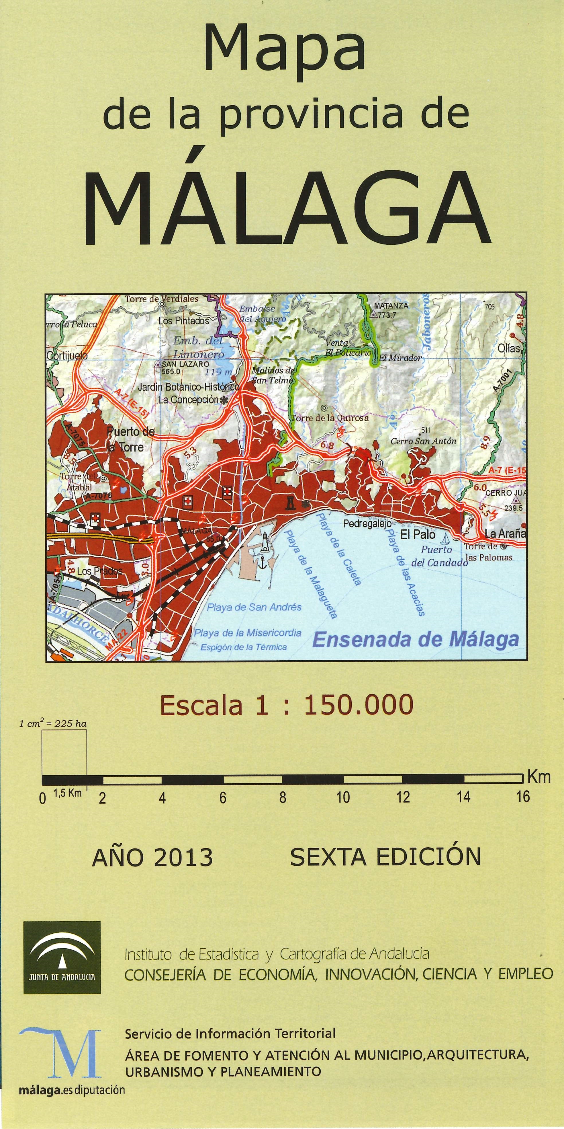 Imagen representativa de la publicación Mapa de la provincia de Sevilla, escala 1:200.000_2013