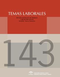 Portada Revista Temas Laborales nº 143/2018