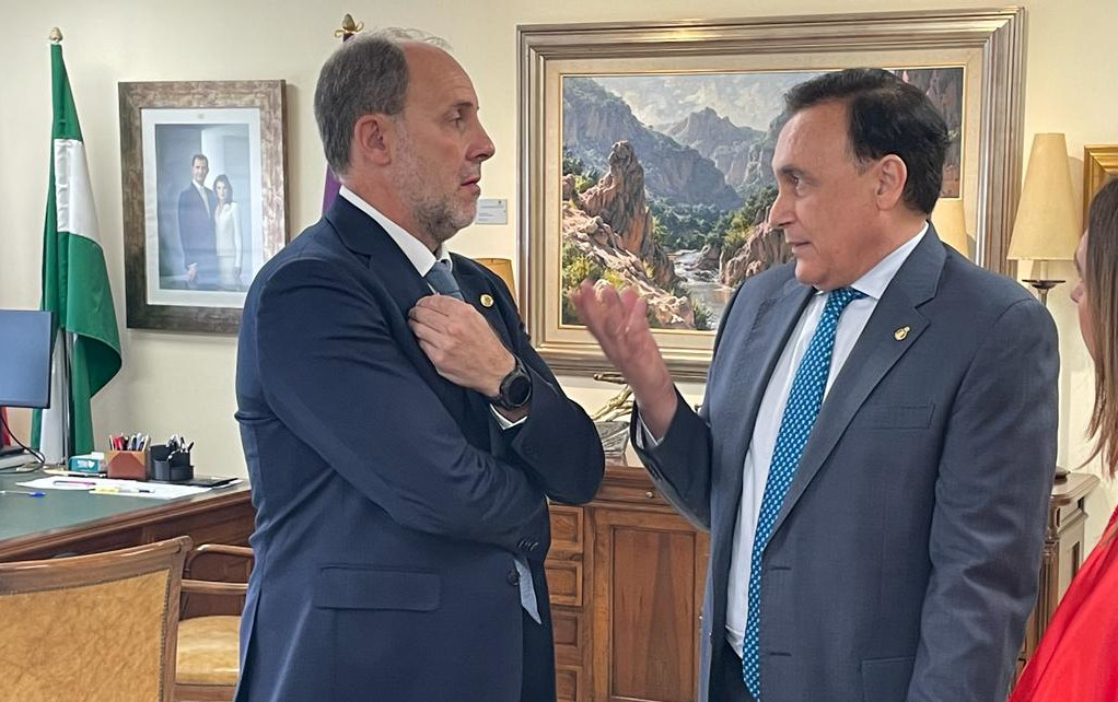 Villamandos con el rector de la UJA