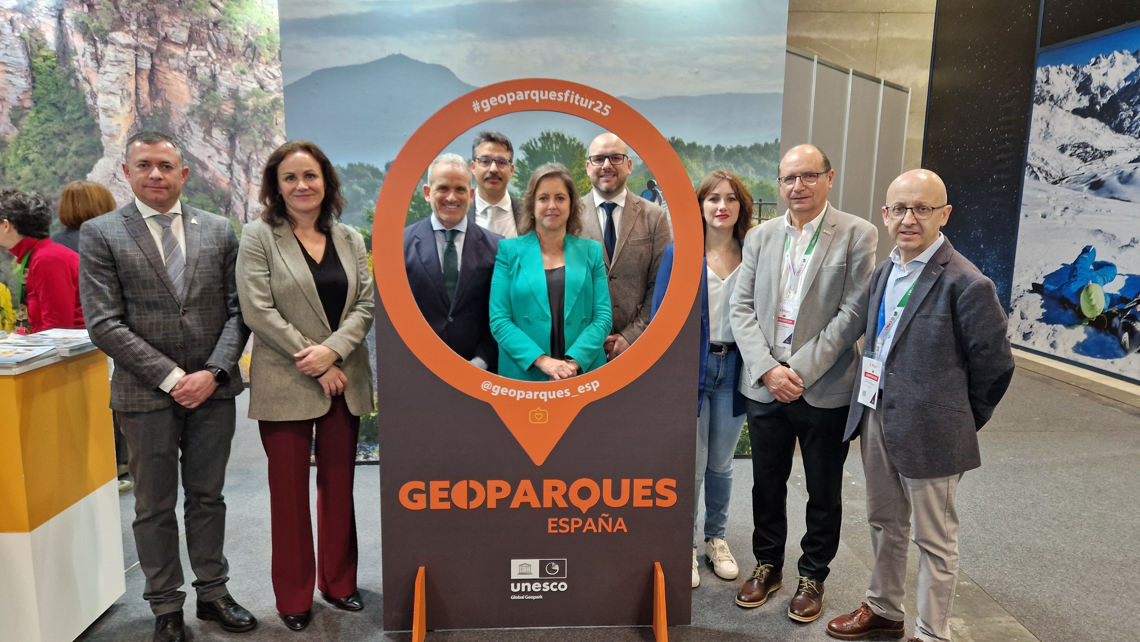 Catalina García, en la presentación en FITUR de la oferta de Geoparques.
