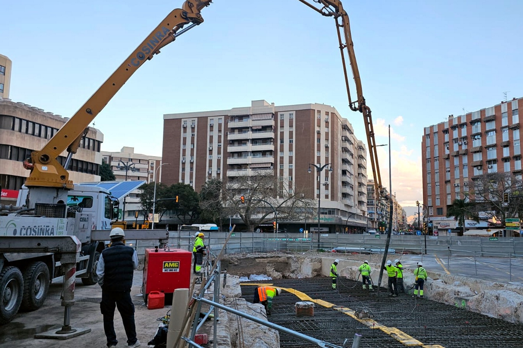 Obras del Metro de Málaga