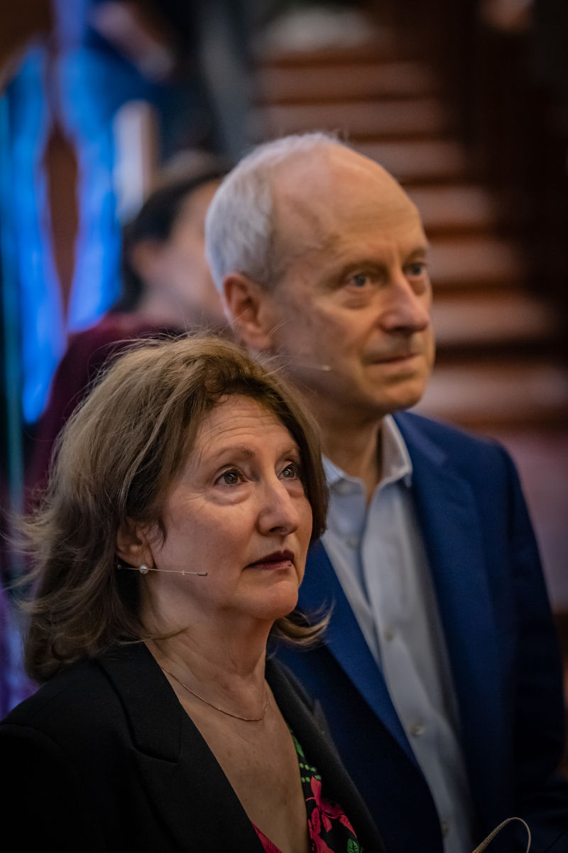 Michael Sandel y Kiku Adatto en Málaga el pasado 30 de abril