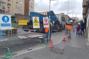 Ocupación del recinto de obras en el Camino de Ronda, en Granada.