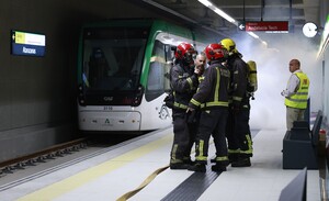 El simulacro del metro de ha llevado a cabo en Atarazanas.