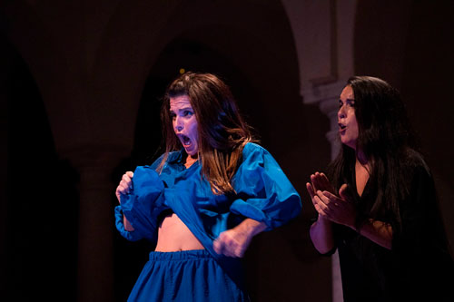 Mar Suárez, “La Chachi”, durante una actuación