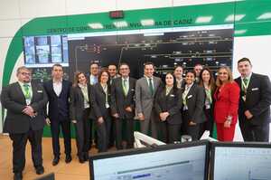 Visita al PCC en el.dia del viaje inaugural.