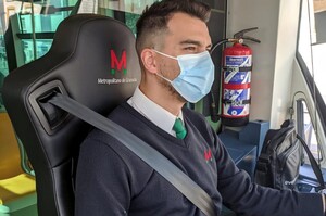 Nuevos asientos para conductores  en el Metro de Granada.