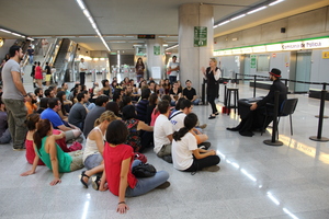Foto de archivo de la Noche en Blanco en el Metro de Sevilla.