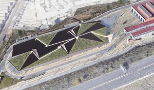 El techo ajardinado cubrirá una superficie de 9.000 metros cuadrados sobre el recinto de los talleres y las cocheras del metro.