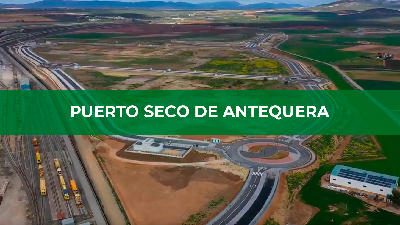 Imagen del video del puerto seco de Antequera