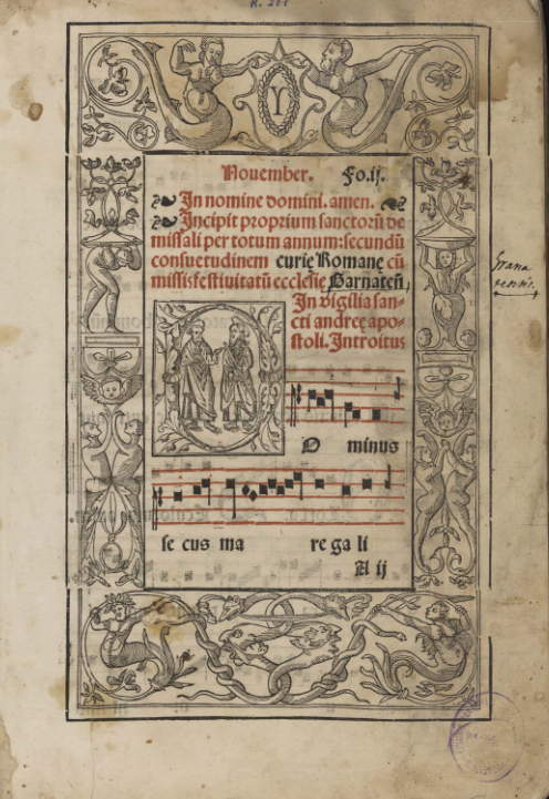 Explicitur officerium sanctorale